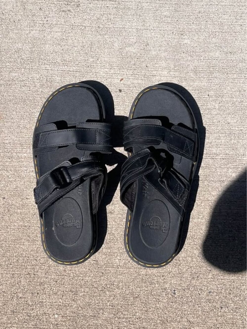 Doc Marten Two-Strap Platform Slide Sandals - Size 10